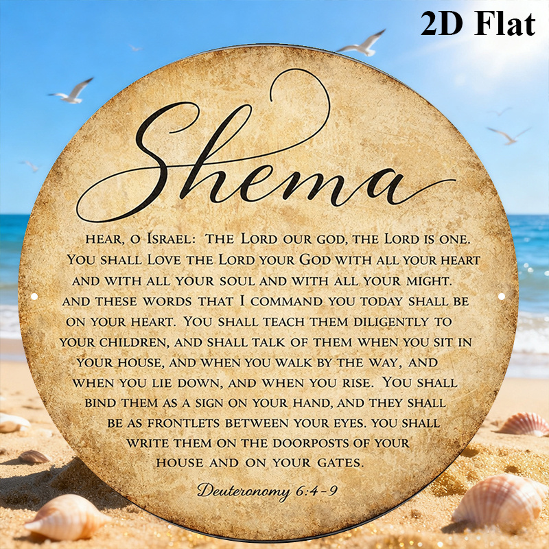 Home Decor Free - CIFBUY Vintage Judaica Scripture Aluminum Wall
