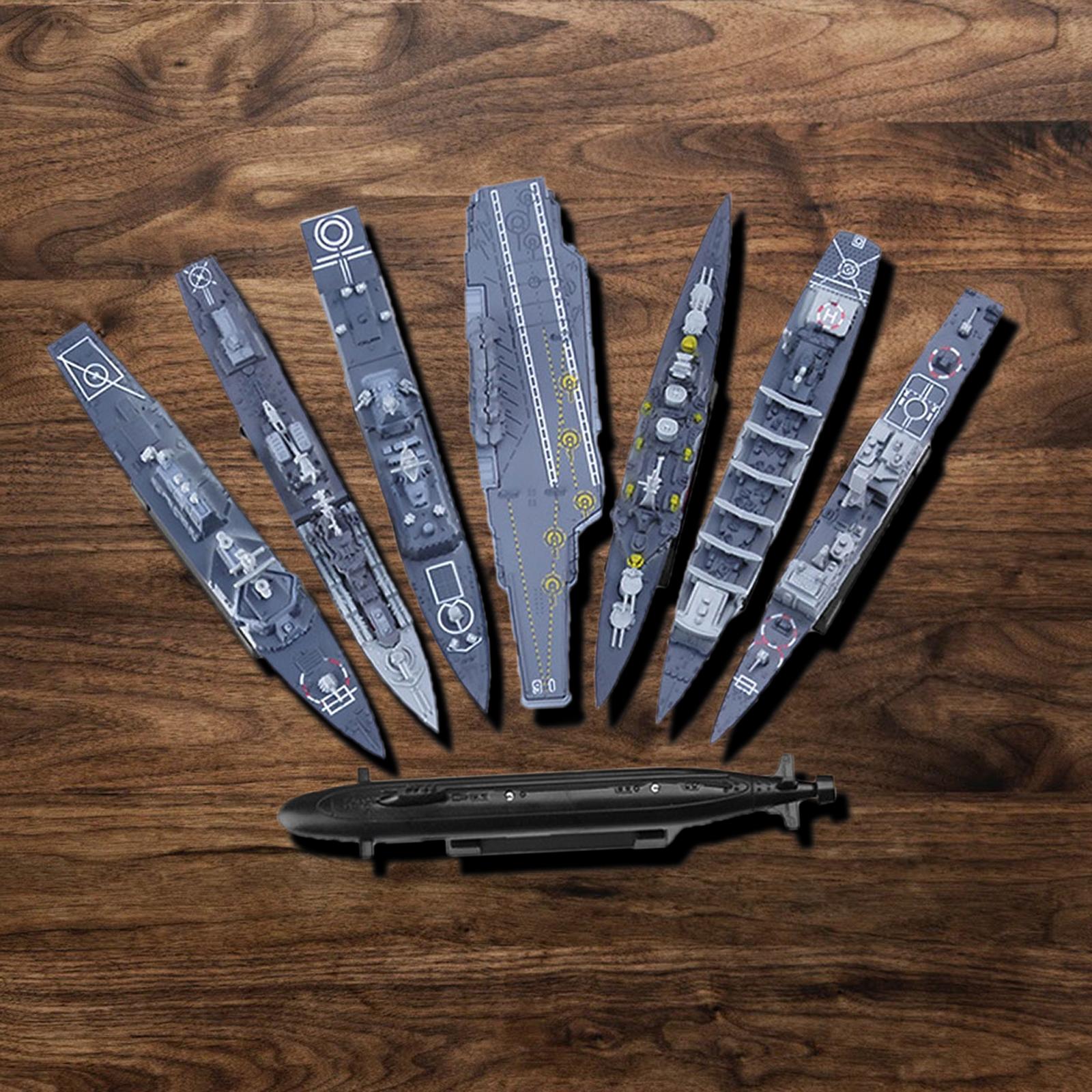 Home Decor Under 200 - Set of 8 Assembled Warship Model