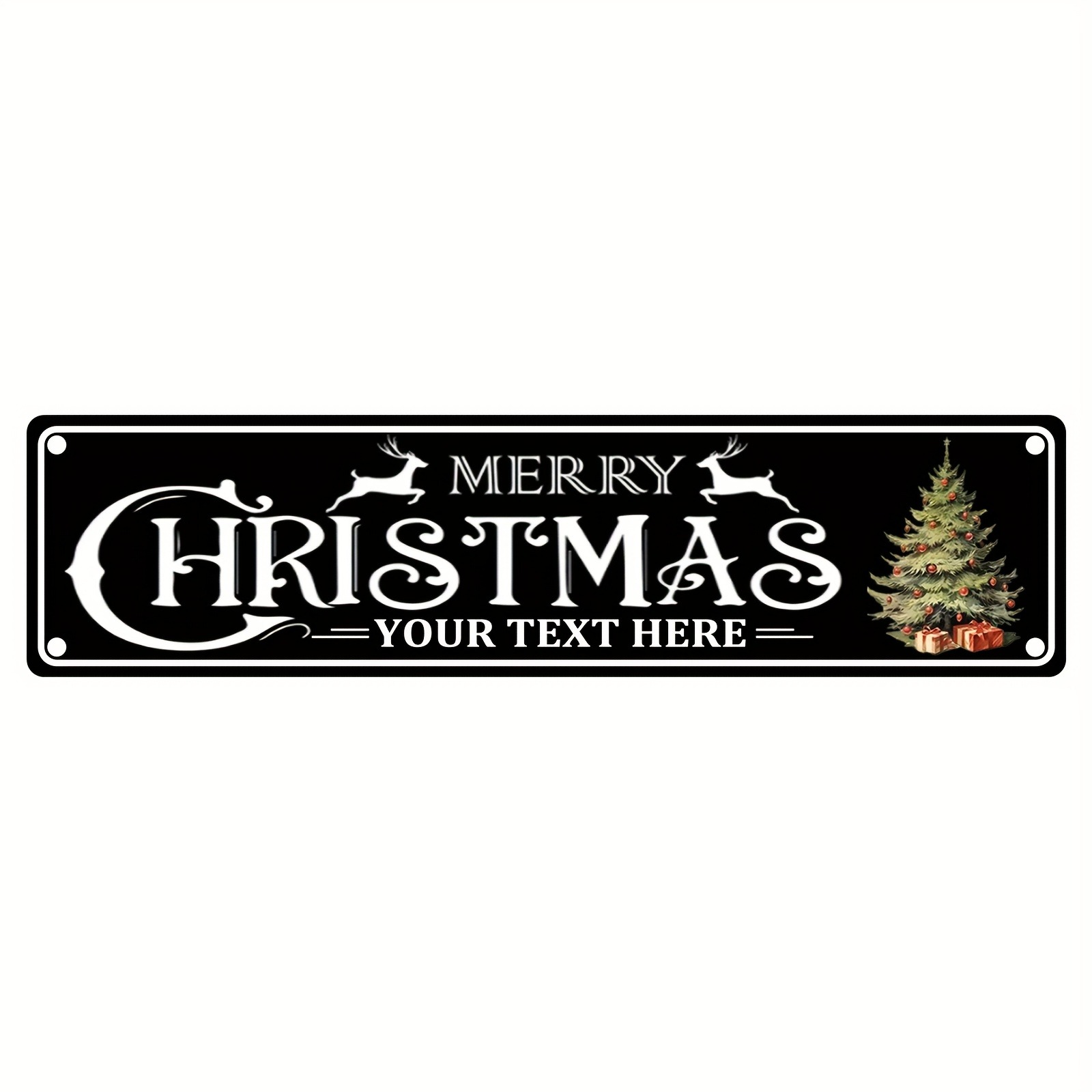 Home Decor Xmas Tree - CIFbuy Custom Vintage Christmas Aluminum Plaque,