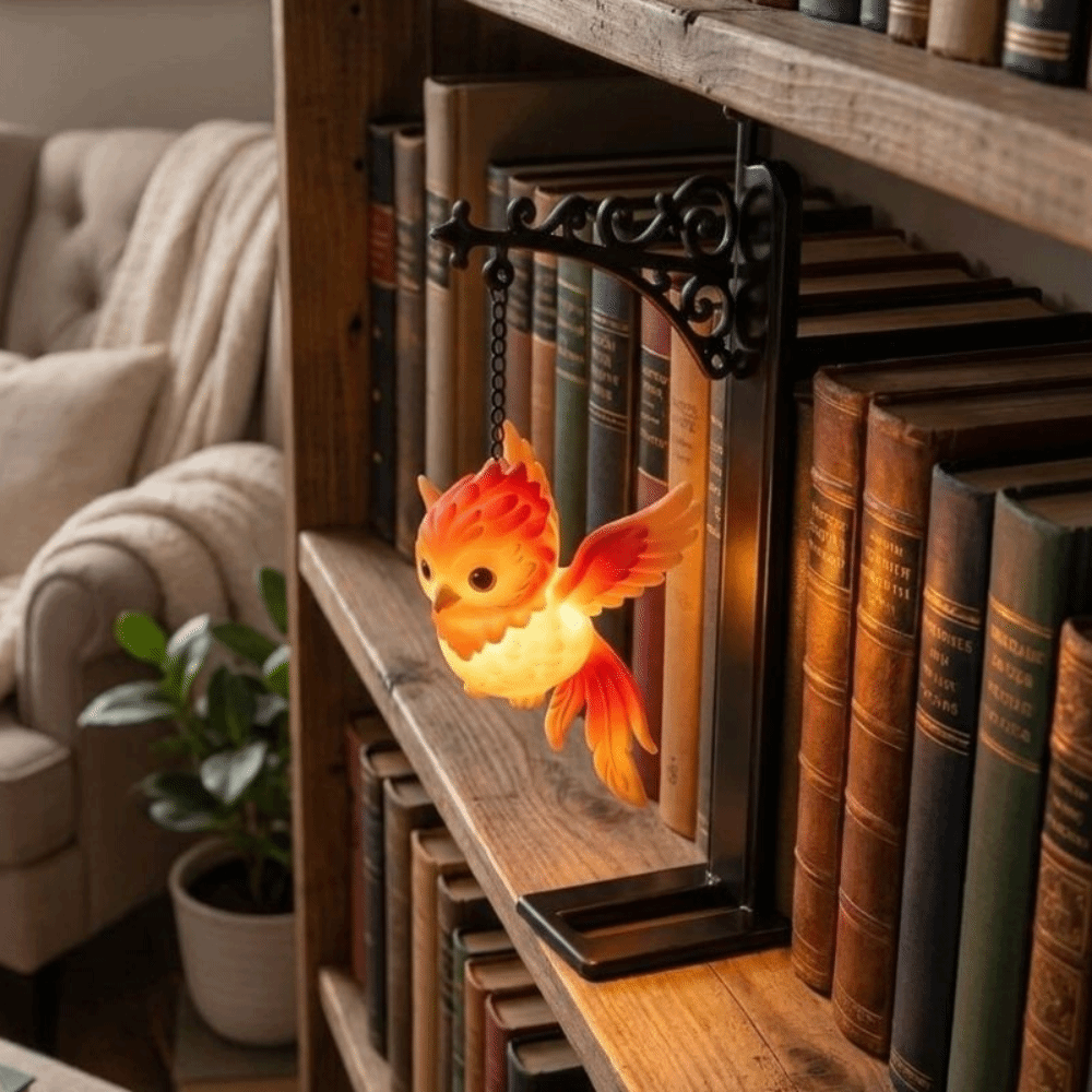 Aesthetic Bookend - Night Light Vintage Owl Bookshelf Lamp