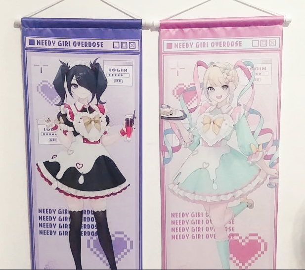 Home Decor Games - Rain Anime Poster Scroll NEEDY GIRL