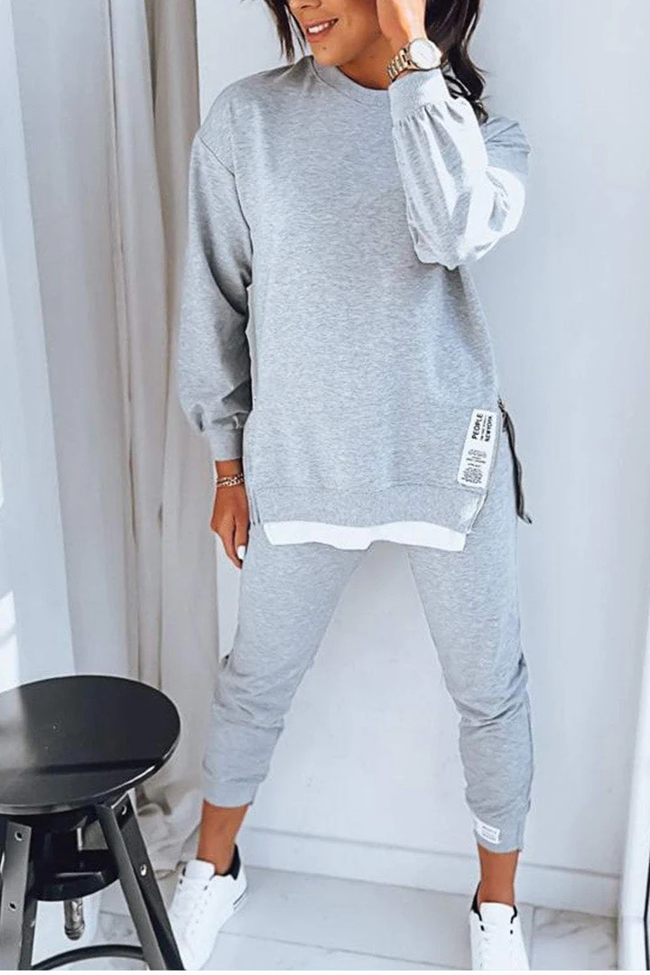 Home Decor Zara - New Autumn Patchwork Loose Two Piece