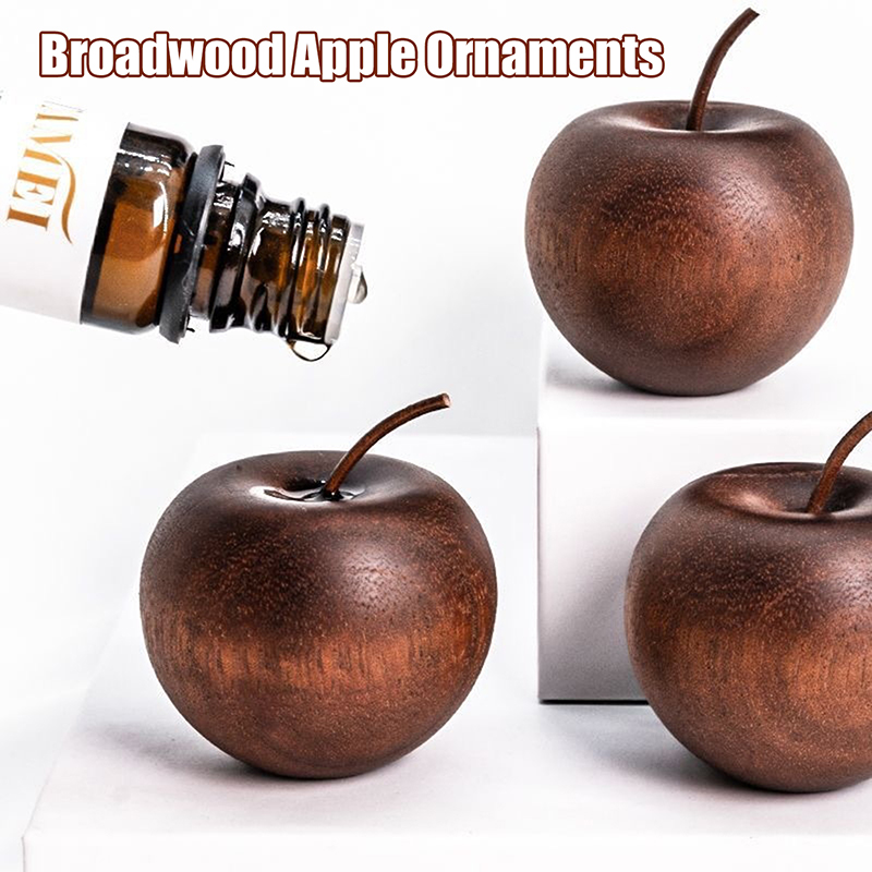 1PCS Of Wooden Apple Shaped Es - Home Decor Essentials review and price