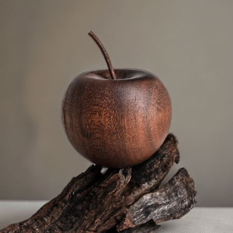 1PCS Of Wooden Apple Shaped Es - Home Decor Essentials review and price