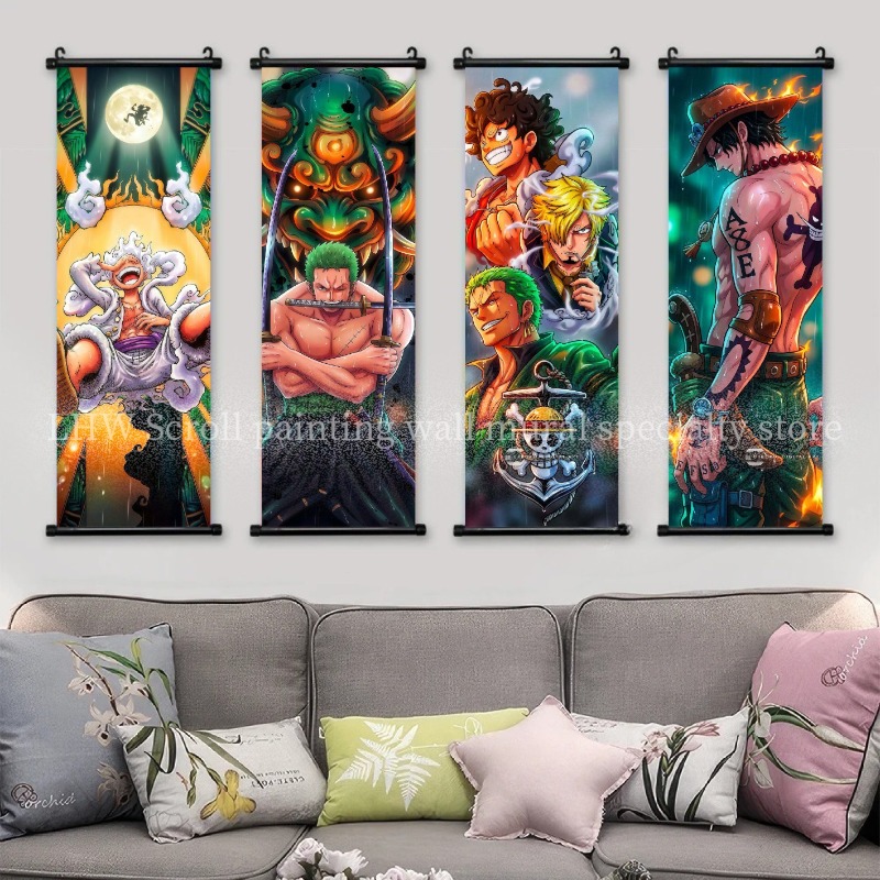 One Piece Scroll Hanging Paint - Home Decor Online review and price
