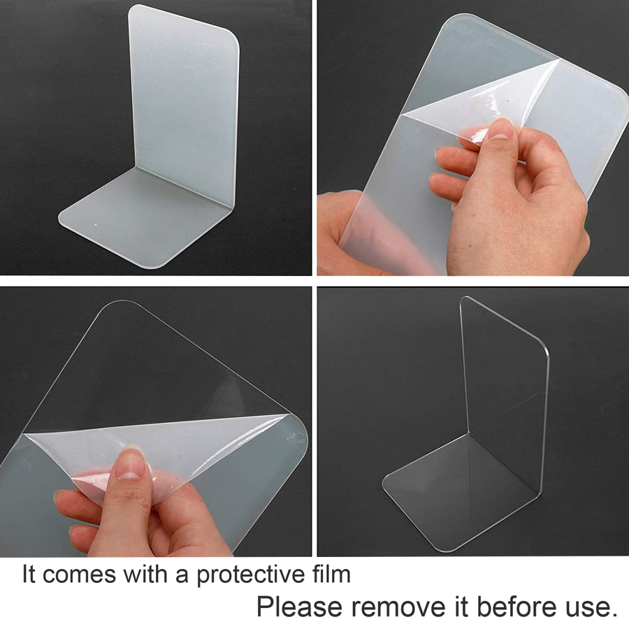 2/6pcs Set Clear Acrylic Booke - Aesthetic Bookend review and price