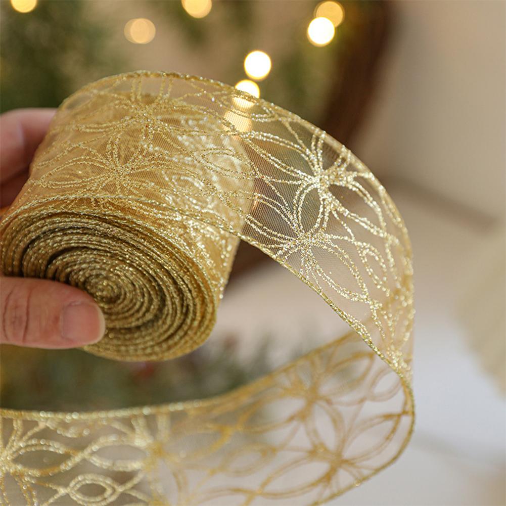 2m 2027 Christmas Ribbon Golde - Home Decor Xmas Tree review and price