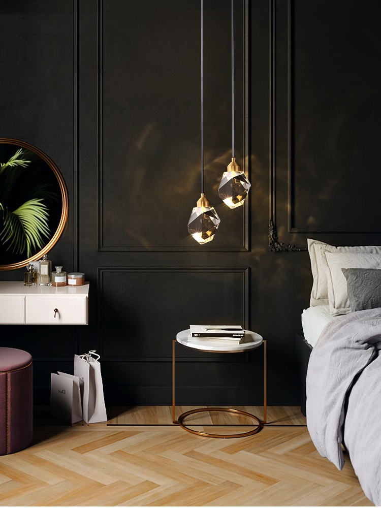 Light Luxury K9 Crystal Small  - Hanging Moon Lamp review and price