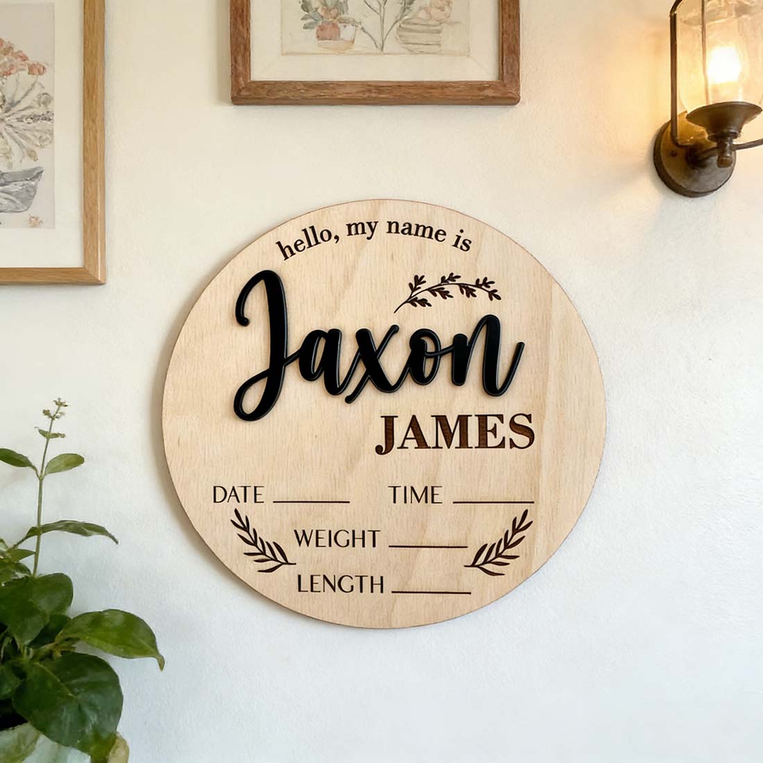 1Pc Custom Baby Announcement S - Home Decor Center review and price