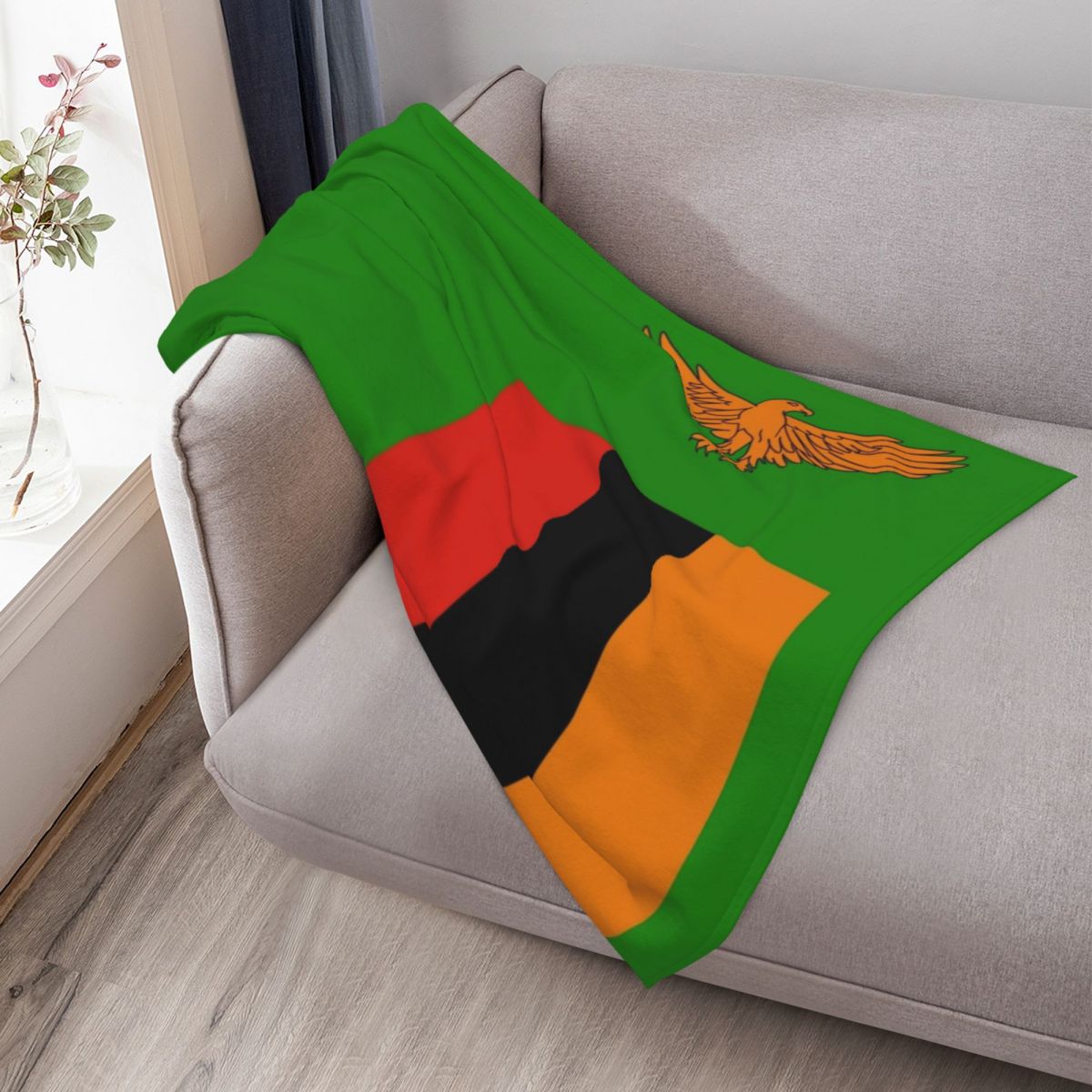 Flag of Zambia Throw Blanket W - Home Decor Zambia review and price
