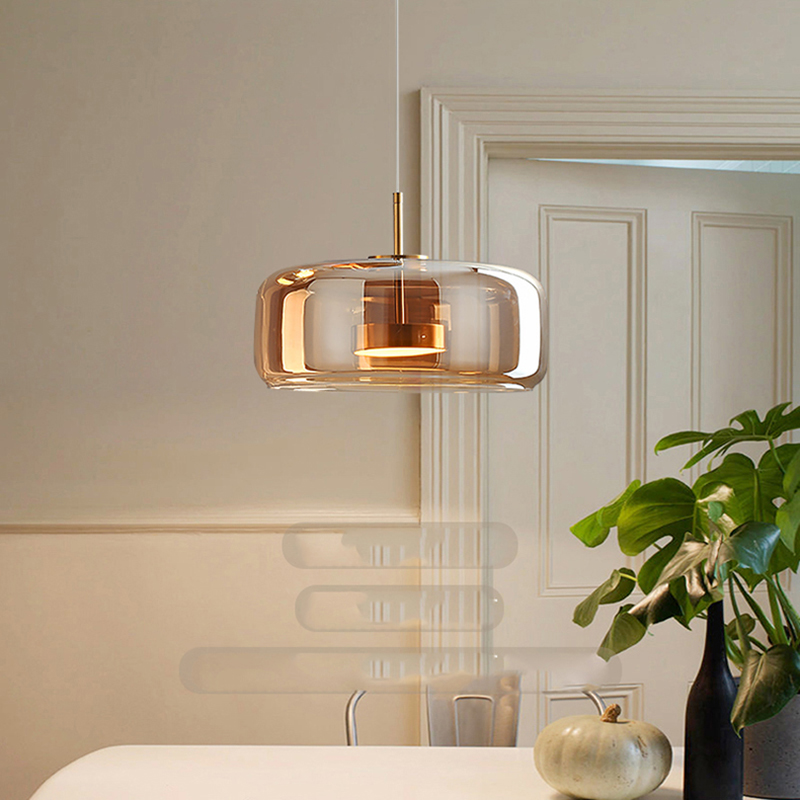Modern Glass Pendant Lamp LED  - Hanging Moon Lamp review and price