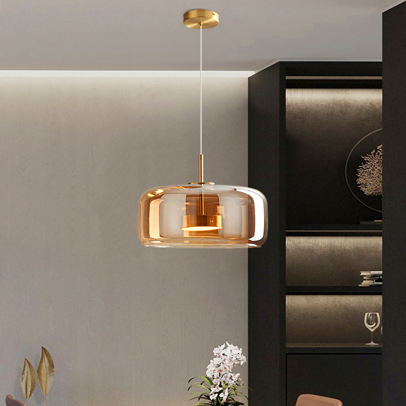 Modern Glass Pendant Lamp LED  - Hanging Moon Lamp review and price