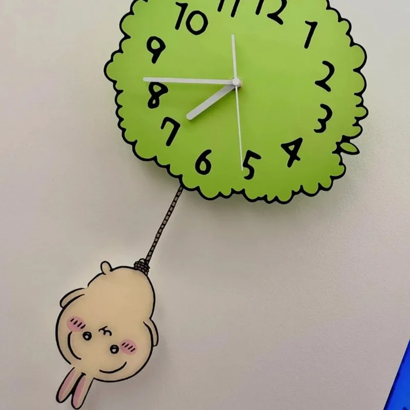 Cute Chiikawa Pendulum Wall Cl - Home Decor Online review and price