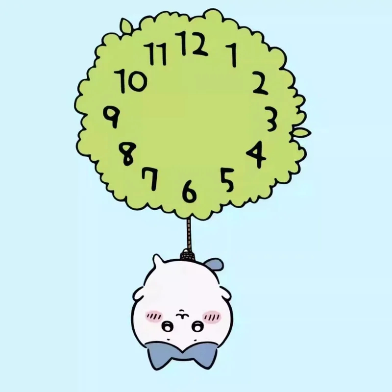 Cute Chiikawa Pendulum Wall Cl - Home Decor Online review and price