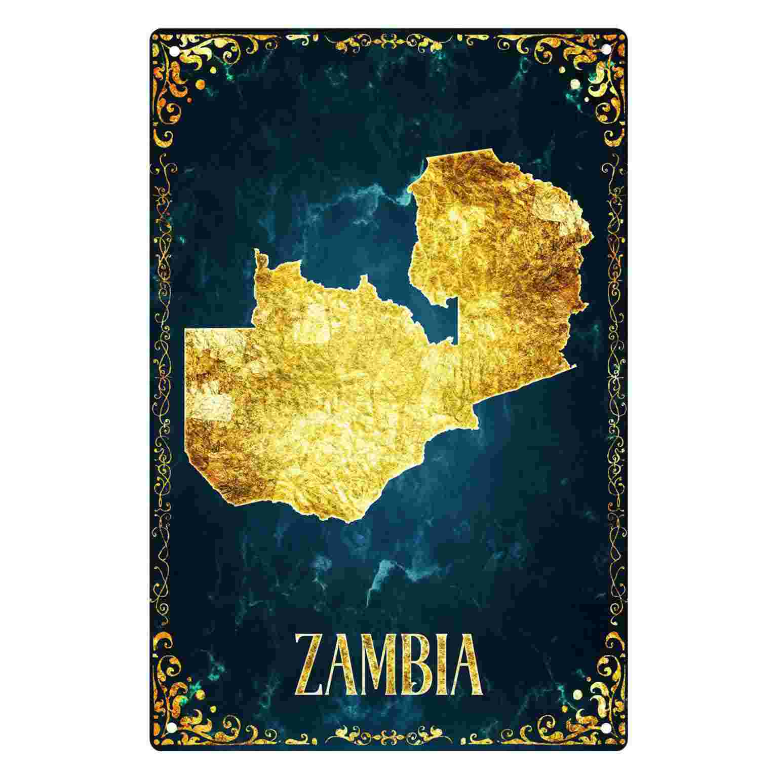 2D FLAT 1pc Zambia Gold Foil M - Home Decor Zambia review and price
