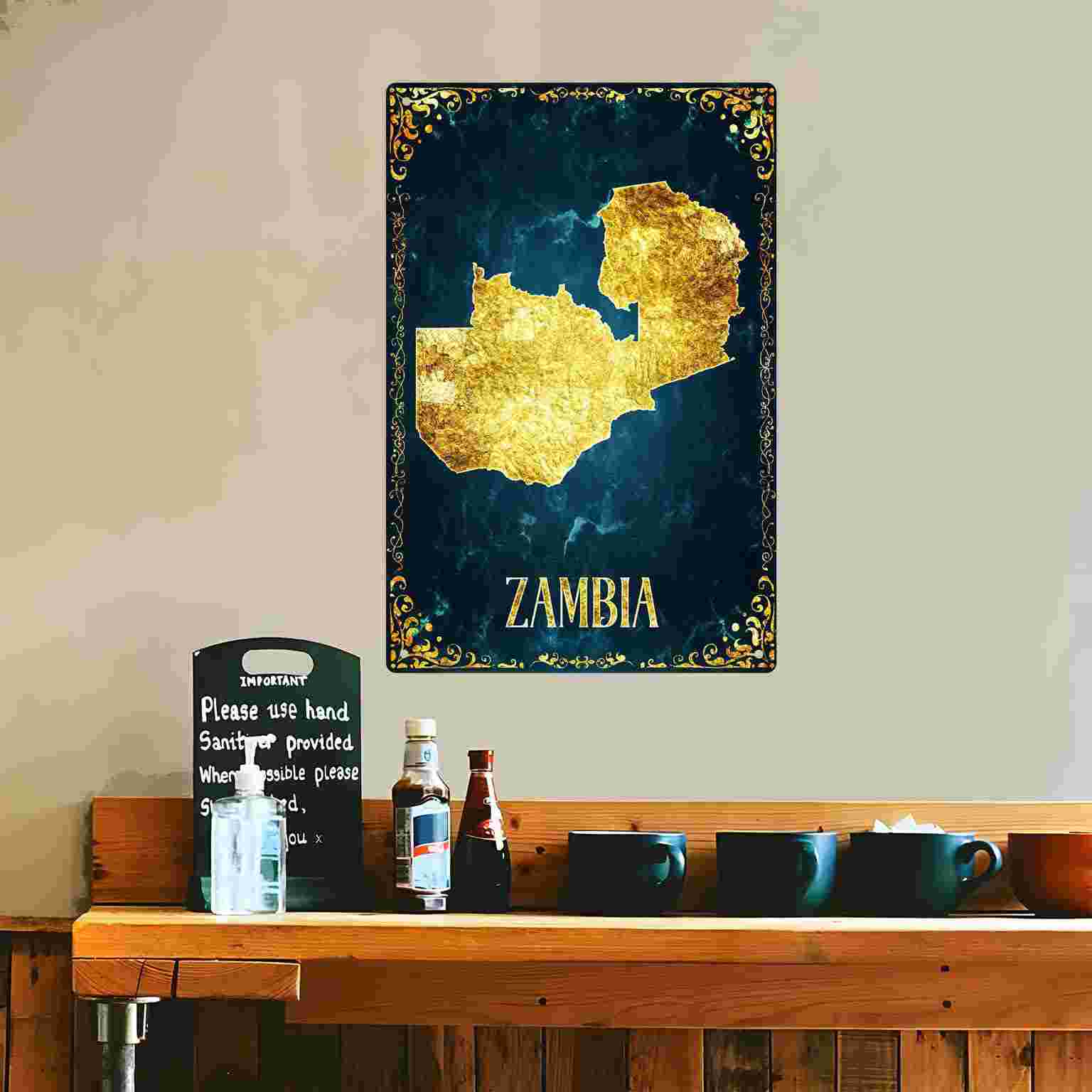 2D FLAT 1pc Zambia Gold Foil M - Home Decor Zambia review and price