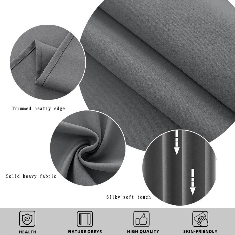 1pc Modern Solid Color Full Sh - Blackout Curtains review and price