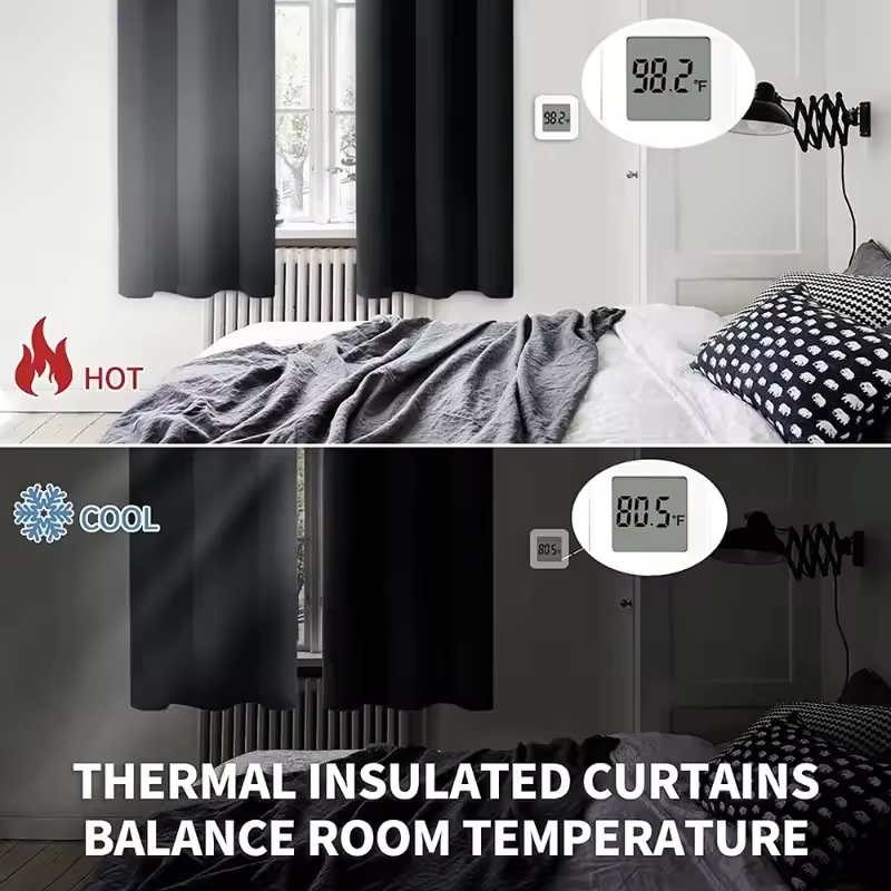 1pc Modern Solid Color Full Sh - Blackout Curtains review and price