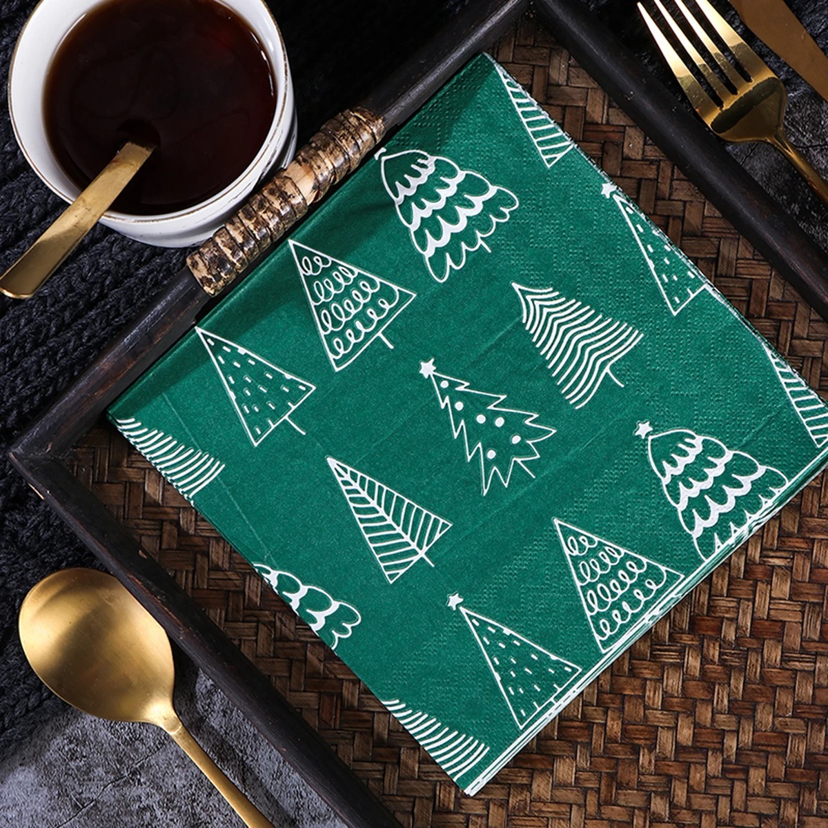 Christmas Disposable Paper Nap - Home Decor Xmas Tree review and price