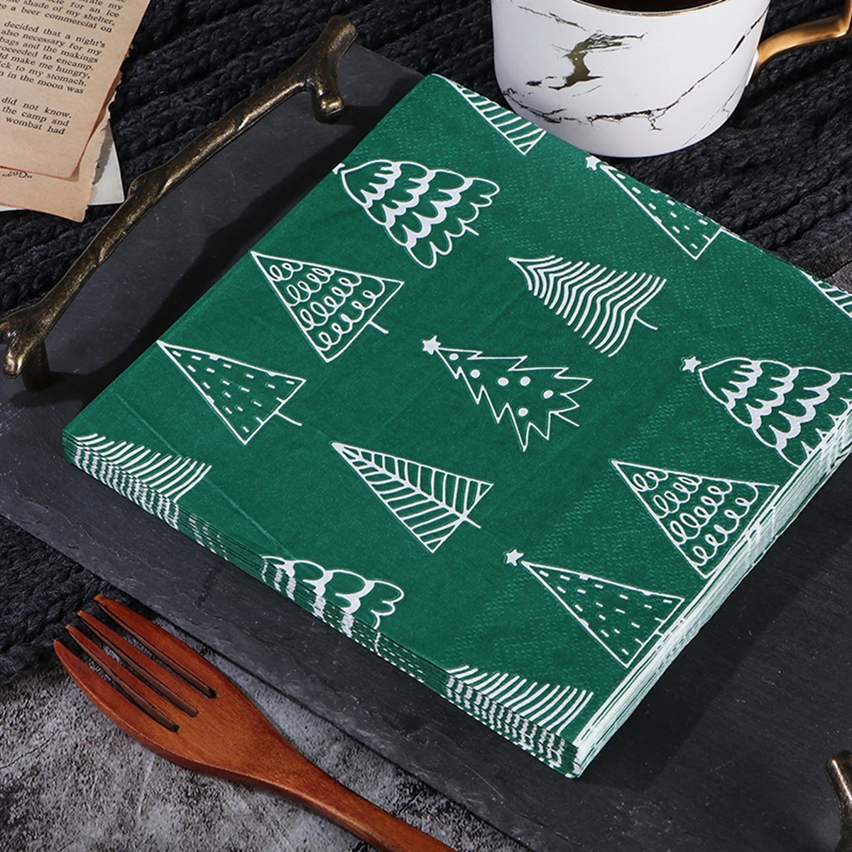 Christmas Disposable Paper Nap - Home Decor Xmas Tree review and price