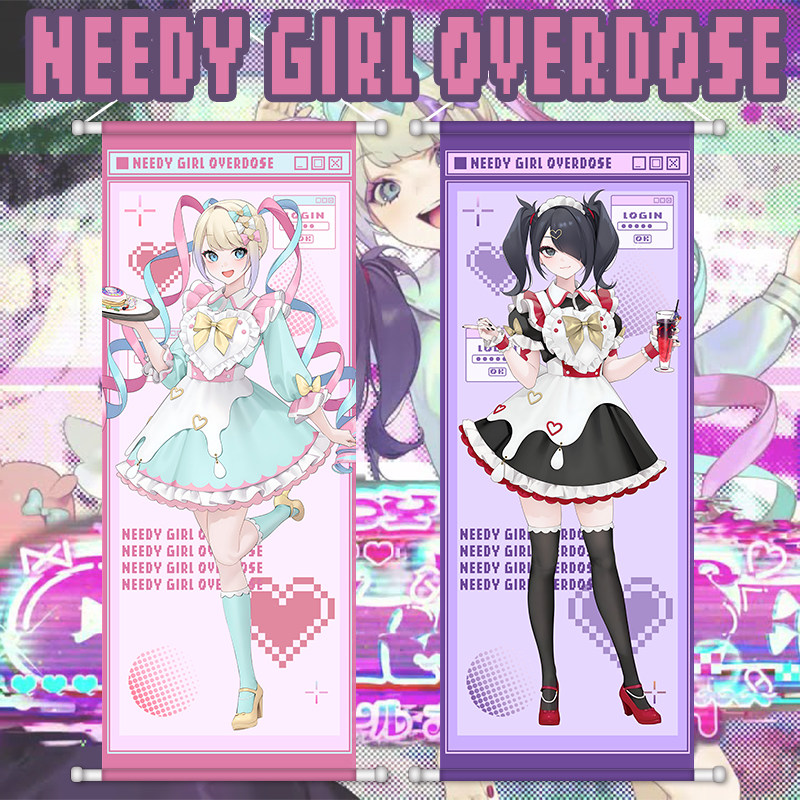 Rain Anime Poster Scroll NEEDY - Home Decor Games review and price