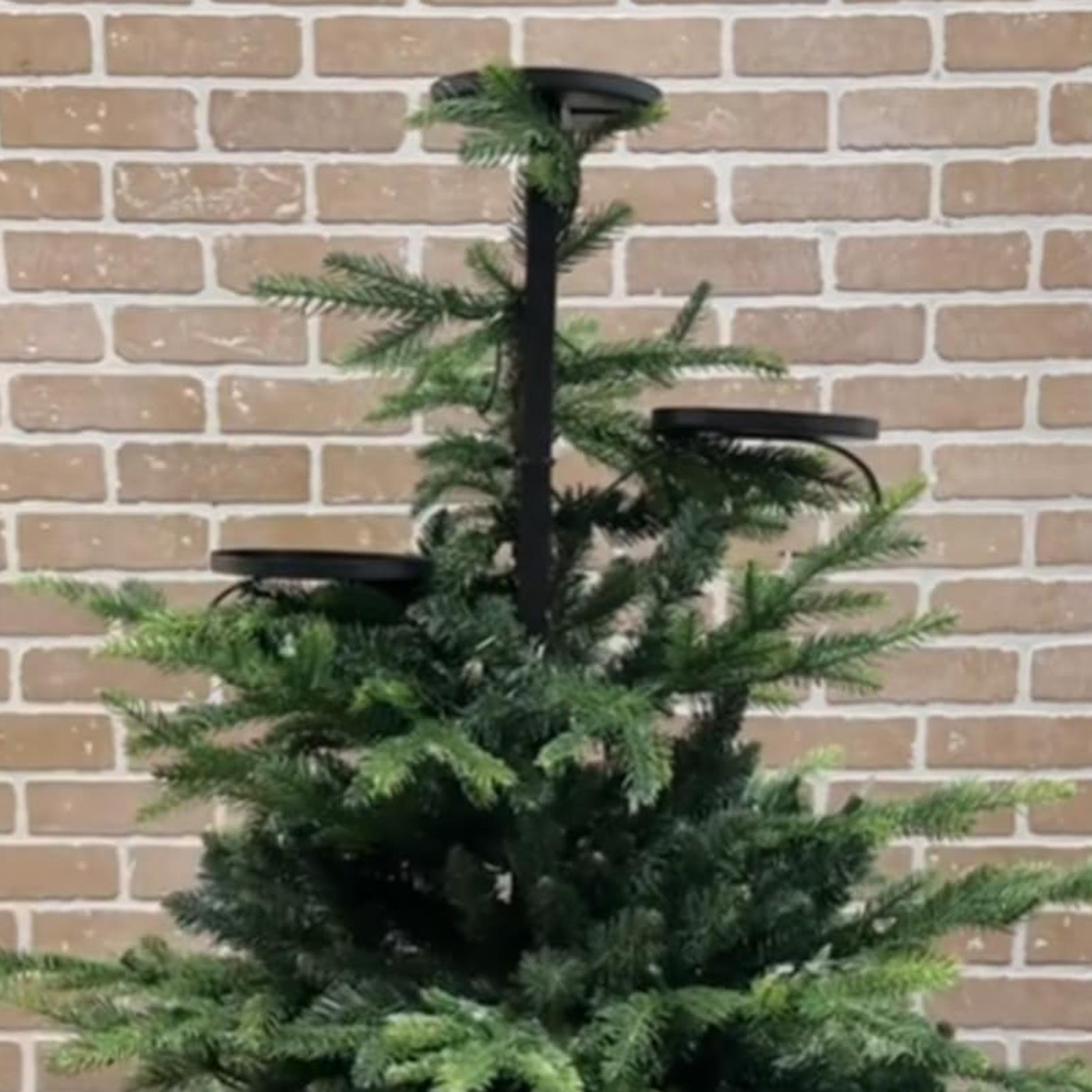Metal Black Triple Tree Topper - Home Decor Xmas Tree review and price
