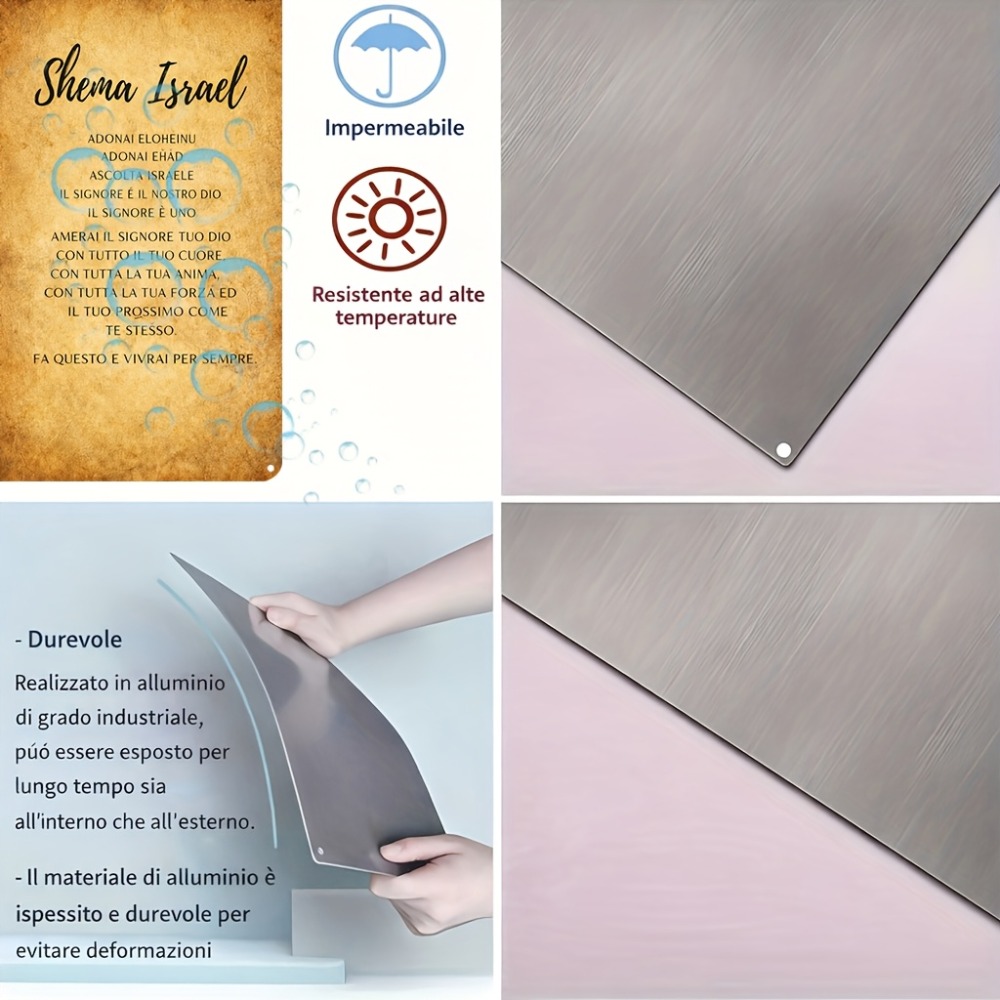 CIFBUY  Hebrew Scripture Alumi - Home Decor Free review and price