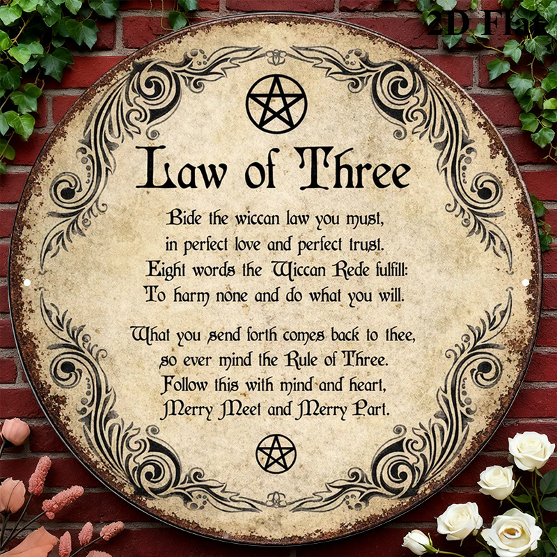 CIFBUY Vintage Wicca Triple Go - Home Decor Free review and price